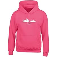 Hippowarehouse London Kids Children's Unisex Hoodie Hooded top Fuchsia Pink