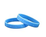 Light Blue Silicone Bracelet - Light Blue Colored Rubber Wristband for Prostate Cancer, Trisomy 18, Cushings, Scleroderma Awareness, Graves Disease, & Gift Giving (1 Bracelet)