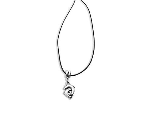 Preisvergleich Produktbild Enez Leder Halskette mit Anhänger Länge 50cm (478)