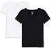 Produktbild Amazon-Marke: MERAKI AP004 t shirt damen, 2er pack, Schwarz (Black Beauty/White), 38 (Herstellergröße: Medium)