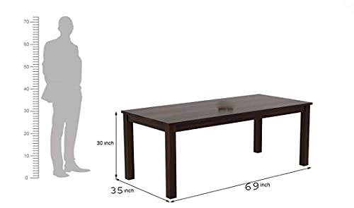 Image of Krishna Wood Decor Solid Wood Dining Table 8 Seater with Chair | Dining Room Set Furniture | Dining Table 8 Seater Set Wooden | Dining Table Set | Sheesham Wood | Finish Walnut