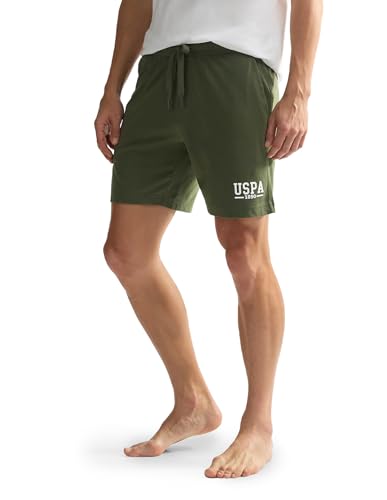 Image of U.S. Polo ASSN. Men's IYBF Solid Logo Knit Lounge Shorts