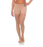 Jomi Compression Pantyhose Collection, 20-30mmHg Sheer Closed Toe 276 (XX-Large, Natural)