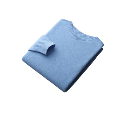 Men Wool Sweater Long Sleeve Pullover Knitwear Casual Jumper Top Solid Classic Crewneck Sweater