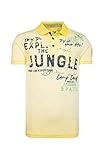 poloshirt logo baum Overlocknähte Camp David Herren Poloshirt im Vintage Style