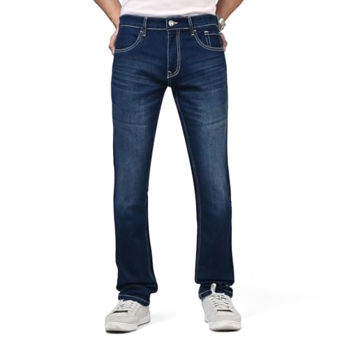 Image of WROGN Men's Slim Fit Jeans | Cotton Stretch | Mid Rise | Casual Denim