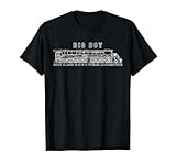 Big Boy 4000 Class Steam Locomotive American Train Blueprint T-Shirt