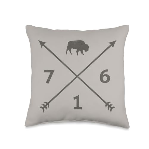 BFLO WNY Tee Buffalo New York Area Code 716 Throw Pillow