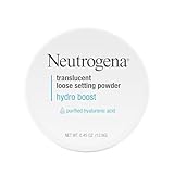Neutrogena Hydro Boost Translucent Loose Setting Powder, Makeup Setting Powder with Purified Hyaluronic Acid, Translucent Loose Face Setting Powder, .44 oz