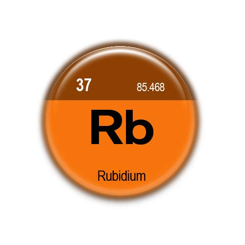 37 Rubidium : Elements of the Periodic Table, Pinback Button Badge 1.50 Inch (38mm)