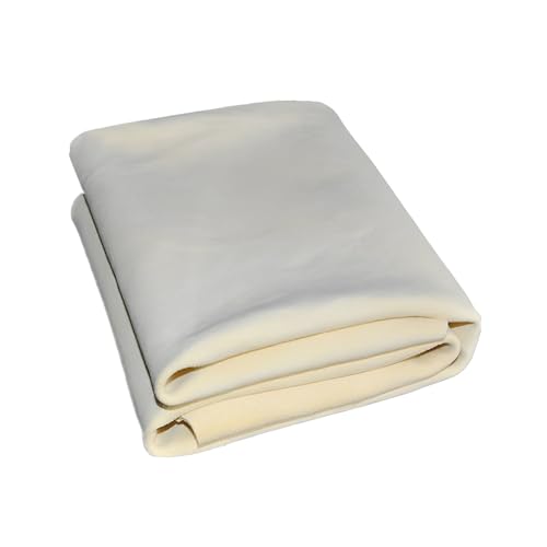 Car Chamois Leather Cleaning Cloth Towel for Mirror Window Kitchen - Soft Shami for Auto Detailing (Yellow)