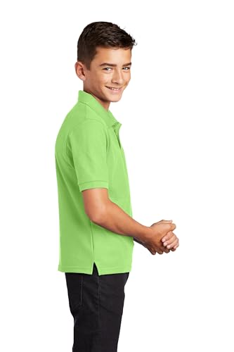 Port Authority Big boys' Youth Silk Touch Polo2