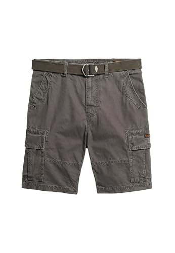 Superdry Herren Schwere Cargo-Shorts Verwaschenes Grau 32