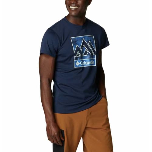 Image of Columbia Men's Solid Regular Fit Zero Rules Short Sleeve Graphic Shirt