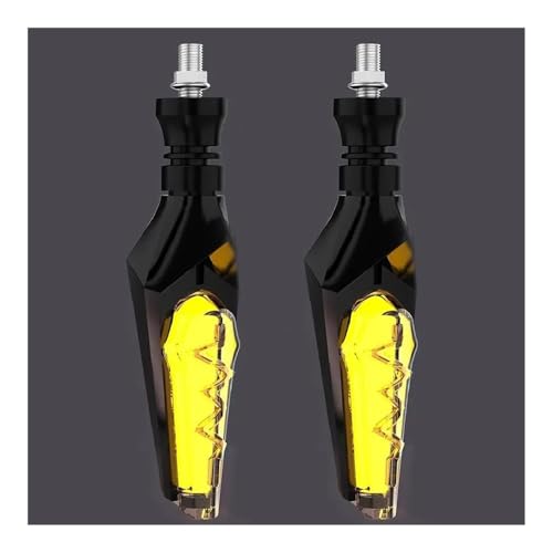 Clignotants de moto 12V clignotant ambre lumière qui coule signalisation