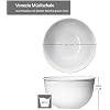 Ritzenhoff & Breker Venezia Lot De 6 Bols à Céréales 500ml - Porcelaine Blanche Relief Galets 14cm