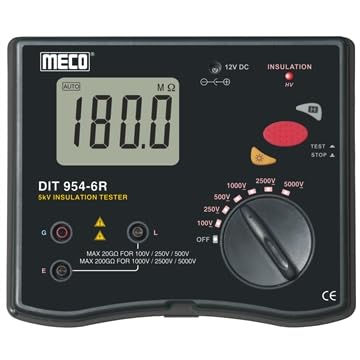 Meco - DIT 954-6R 5KV - 200GOHM Digit Insulation Tester With Calibration Certificate & One Years Warranty-picture-10