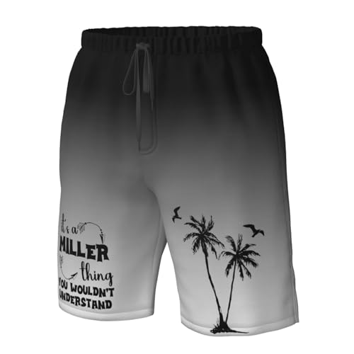 Men's Swim Trunks Bathing Suit Hawaiian Swimsuits It's a Miller Thing,You Wouldn't Understand Beach Shorts,4