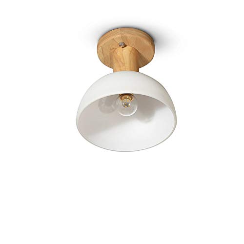 Lámpara colgante de madera E27 ideal para sala de estudio y pasillo 5