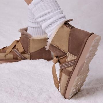 EMU Australia - Blurred Micro Patchwork Womens Boot, Mushroom, UK 6 - Image 8