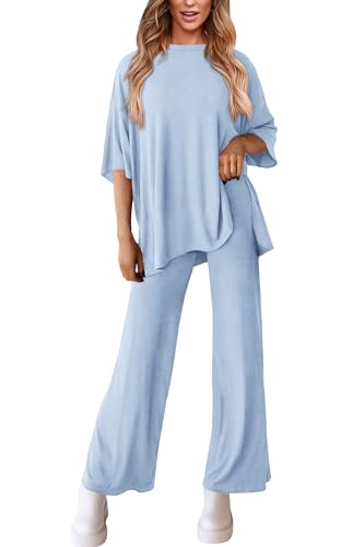 PRETTYGARDEN Two Piece Sets For Women Summer Fashion Lounge Matching Set 2025 Travel Vacation Airport Outfits Clothing