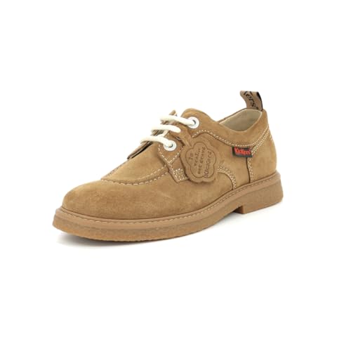 Kickers Levy derbies femme chaussures de ville en cuir à lacets plats
