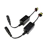 SOCAL-LED 2x A10 HB4 9006 EMC Headlight Kit CANBUS HID LED Decoder Anti-Flicker Error Canceller Relay Resistor Adapter (fits H10, 9005, 9145)