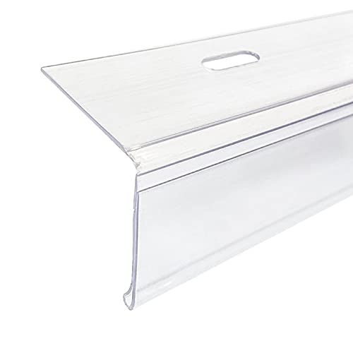 Buy Shelf Label Strips, 100 Pack 1.25”H Flip Up Shelf Label Holder