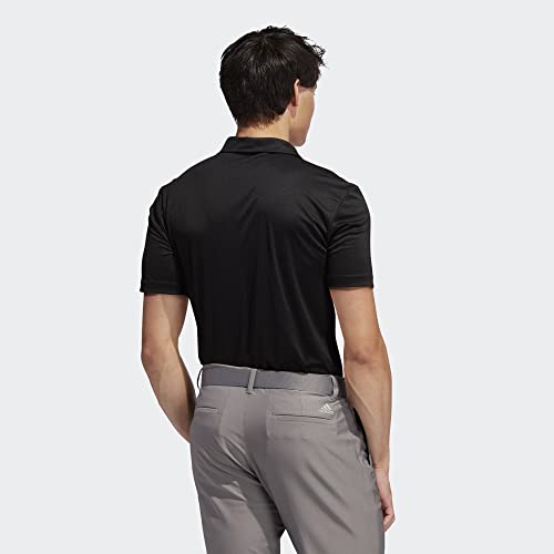 adidas Mens 3-Stripes Chest Sport Shirt (A324) - Black, 3X-Large, Poly3