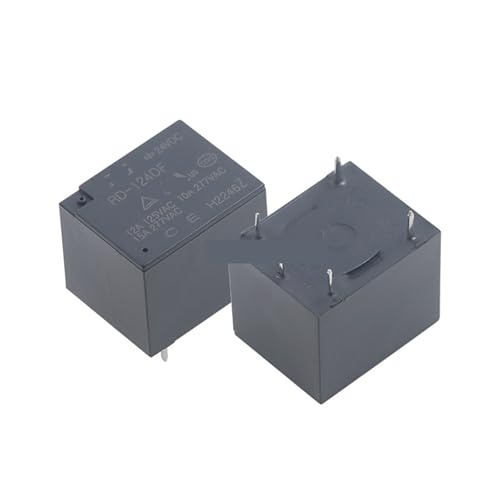 Relés WRG RD-124DF 24V de 5 pines y 12A para proyectos electrónicos