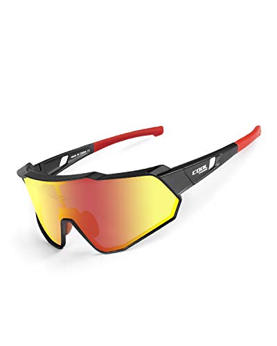 Cool Change Polarized Cycling Sunglasses Full Screen TR90 Unbreakable Lightweight Sports Glasses
