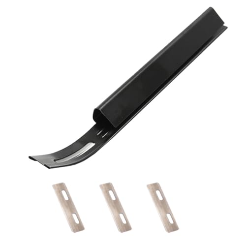 FUOYLOO Biseladora de Cuero para Desbastar y Afinar Piel Herramienta DIY de Aleación Negra para Artesanía en Cuero