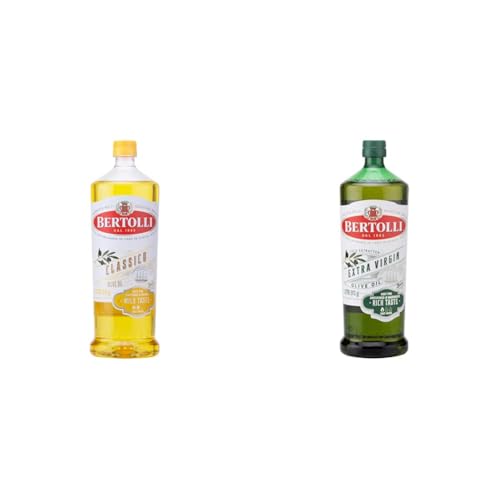 Image of Bertolli Classico Olive Oil- Pure Olive Oil- 1L Bottle & Bertolli Extra Virgin Olive Oil- 1L