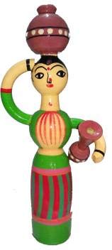 YAMKAY Wooden Doll- Pot Carrying Lady Women Doll for Kids Playing and Home Decor Color May Vary Big Pack of 1 (B08M9KY1PS) Amazon Price History, Amazon Price Tracker
