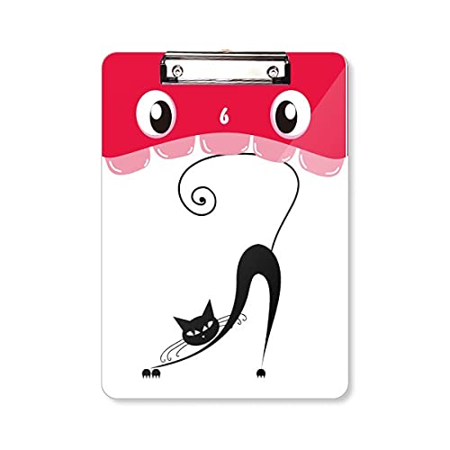 Dossier à tête plate A4 chat noir pour ne plus perdre vos fiches d'apprentissage
