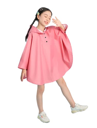 Image of Freesmily Kids Cute Raincoat Waterproof Rain Poncho Jacket Coat for Girls Boys