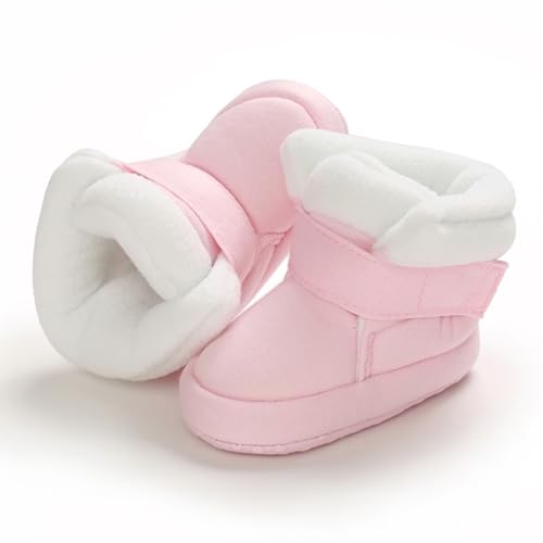 Baby Fleece-Lined Ankle Boots Thick Warm Soft Strap Booties Toddler Infant Winter Padded Flat Fuzzy Shoes Cotton Thermal4