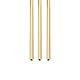 DTGN 2.5mm x 0.5mm x 300mm(ADxWand TxL) Messing Rohr - 3Pack - Gut für Maschine Ausrüstung Basteln Dekorativ Rahmen - Rund Metall Schläuche