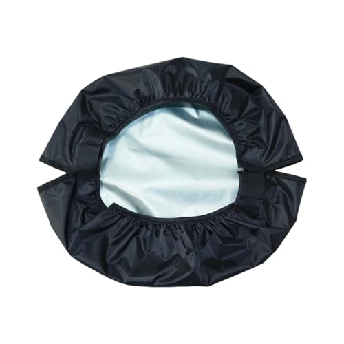 Cubierta para cubo de pienso – Protección ajustable antipolvo e impermeable | Tejido resistente con diseño de pelo puntiagudo en ambos lados | Comedero, Establo Y Granero, Ac