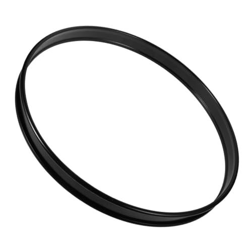 LIFKOME Black Drum Set Snare Drum Ring Accessory Iron Mount for Practice Kit Stable Durable Hoop Protector