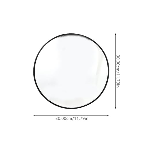 Miroir panoramique routier 30 cm en PC noir pour angle mort - 2