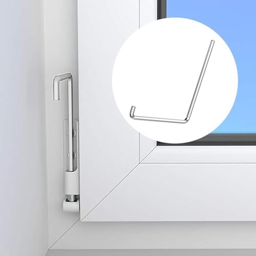 2 Stück fenster einstellwerkzeug Set,Einstellschlüssel fenster für Vielseitige Justierung von Fensterbeschlägen,gebogener 4mm Sechskant und Torx TX15,instellschlüssel für Fenstereinstellungen, Tür
