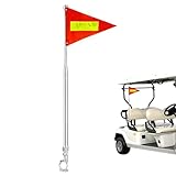 Lightweight and Portable Flag: The bike trailer flag boasts a lightweight design that enhances portability, making it simple to carry and set up for any bike trailer for added safety during family outings or group rides
