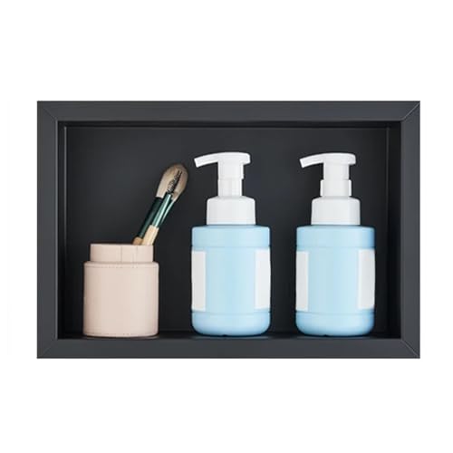 TBLOTYD Shower Niche Rectangle Stainless Steel Shower Niche Recessed Single Wall Niche in-Wall Shower Caddy Organiser Durable Bathroom