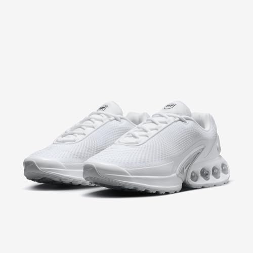 Nike Air Max Dn Shoes (FJ3145-102, White/White/Metallic Silver/White) Size 7