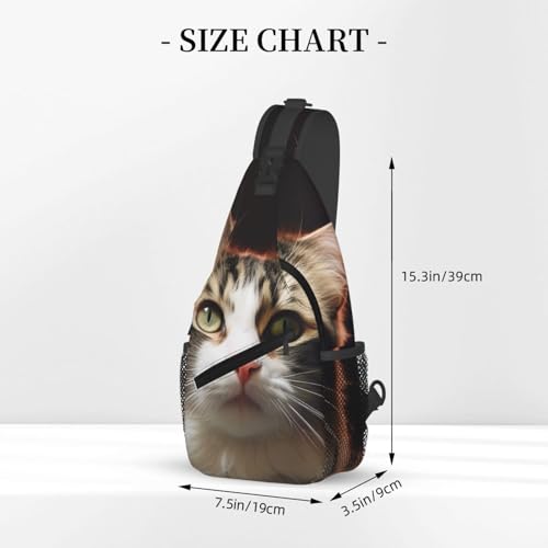 Mochila cruzada de pecho diagonal para senderismo miniatura 3