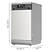 Cecotec Freistehender Geschirrspüler 45 cm Bolero Aguazero 4350 Inox. 9 Maßgedecke, 4 Programme, Energieeffizienzklasse D, Inverter Plus Duo Motor, Selbstreinigung, Startzeitvorwahl, Edelstahl