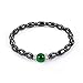 Magnetisches Gewichtsverlust Armband, Magnetische Armbänder Magnetarmband Schmuck Schwarz & Grün Stein, Gesundheits Armband Geschenk für Frauen und Männer