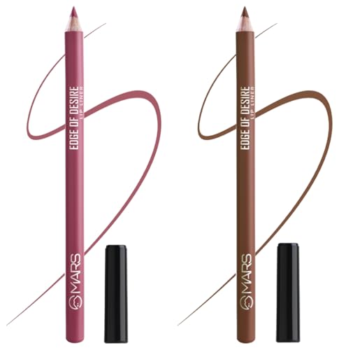 Image of MARS Matte Lip Liner One Swipe Smooth Long Lasting Lip Pencil (1.4gm) (19-BERRY SPLASH) Matte Lip Liner One Swipe Smooth Long Lasting Lip Pencil (1.4gm) (12-BROWN MOCHA)