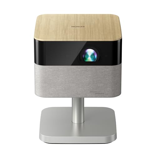 Image of Epson Lifestudio Flex Plus 4K PRO-UHD Portable Lifestyle Projector, 1,000 Lumens of Color and White Brightness, Sound by Bose, Google TV, 3-Chip 3LCD Triple Core Engine, Epson Projection Studio App